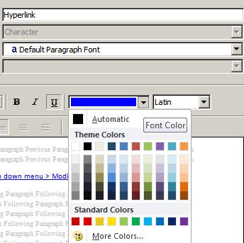 Hướng dẫn thay đổi màu chữ của hyperlink trong Word